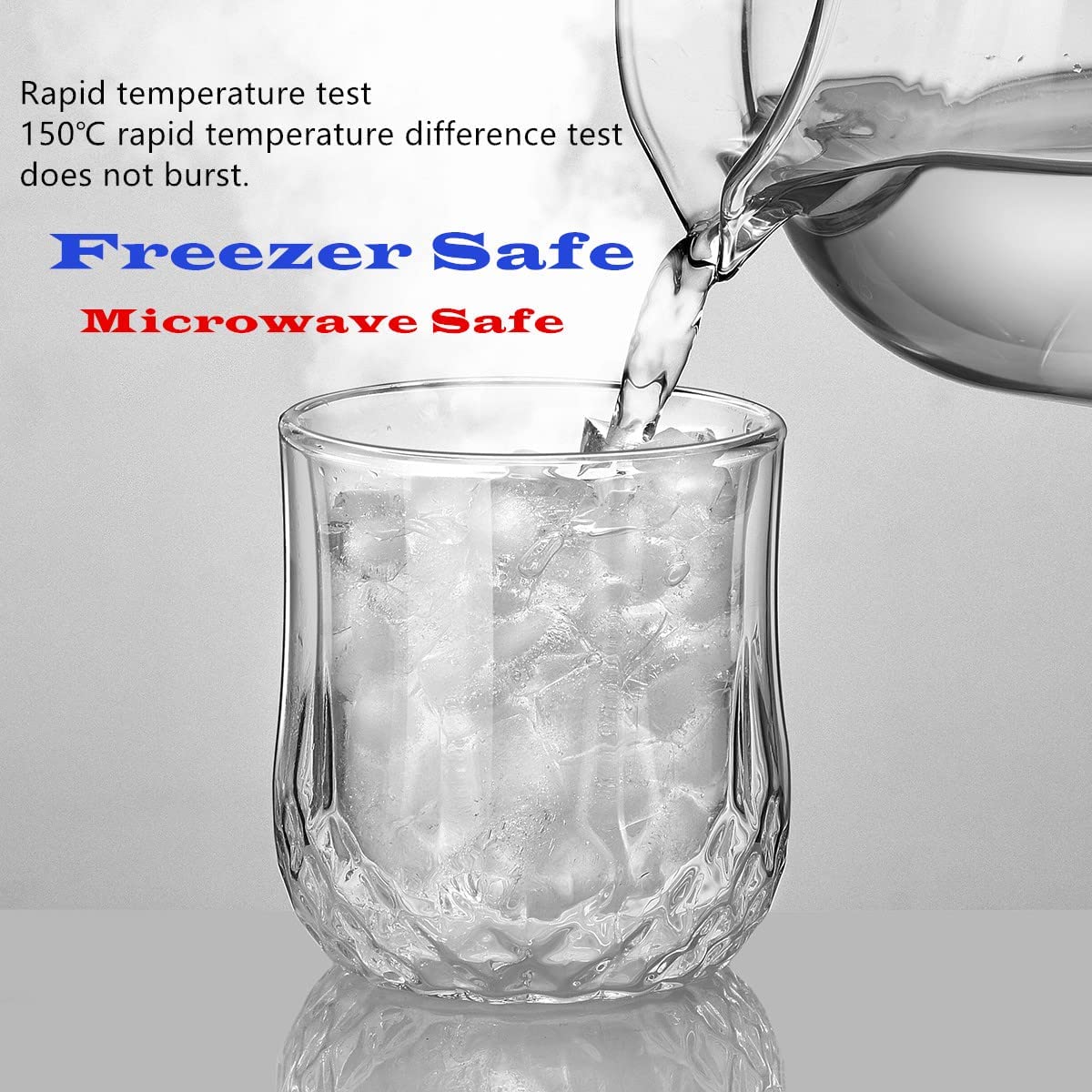 Double Wall Insulated Whisky Crystal Glass 250ML (Set of 2)