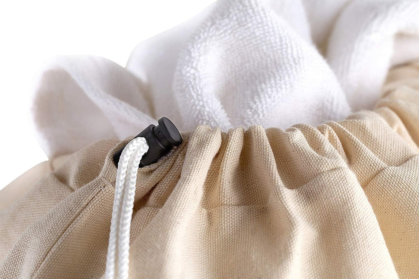 1CHASE Laundry Bags Canvas, The Extra Heavy Duty Washable Laundry Bag with Drawstring, 24X34" Extra Large Cotton Bags Clothes Travel Laundry Bag, Hamper Liner Travel Storage Sack, 60X85CM Pack of 2