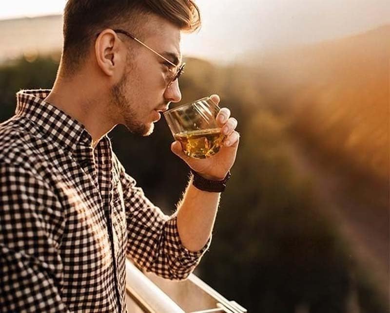 Borosilicate Slanted Crystal Whiskey Wine Glass 350 ML (4PCS)