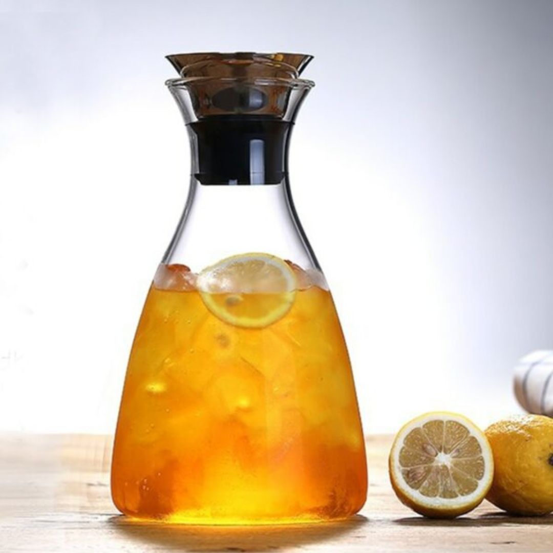 Heat Resistant Water Carafe With Stainless Steel Lid 1600 ML