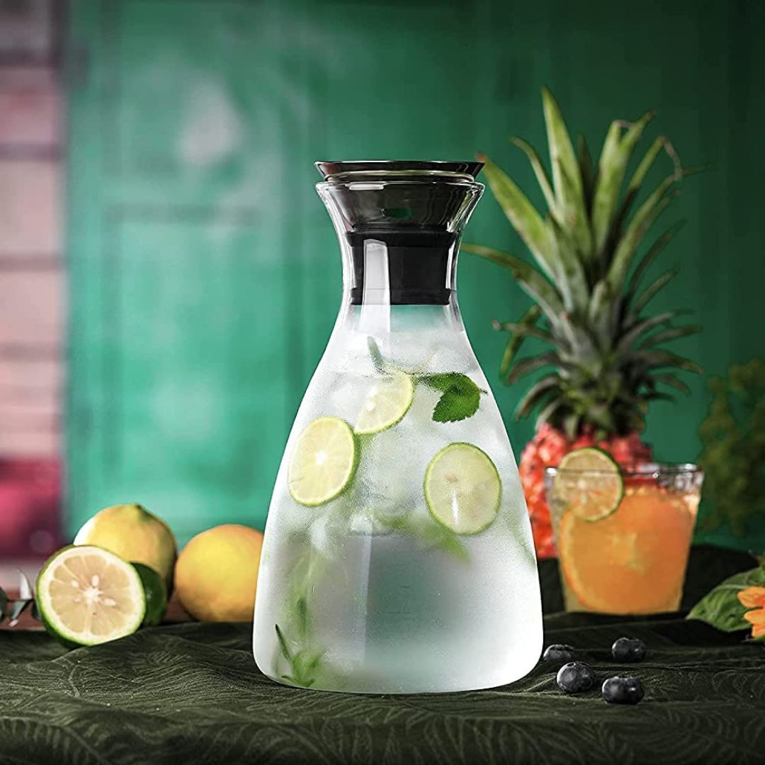 Heat Resistant Water Carafe With Stainless Steel Lid 1600 ML