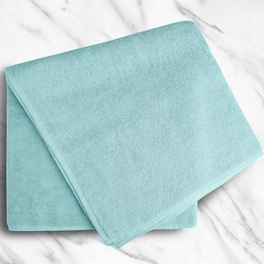100% Cotton Bath Towels Set of 2 Navy Blue