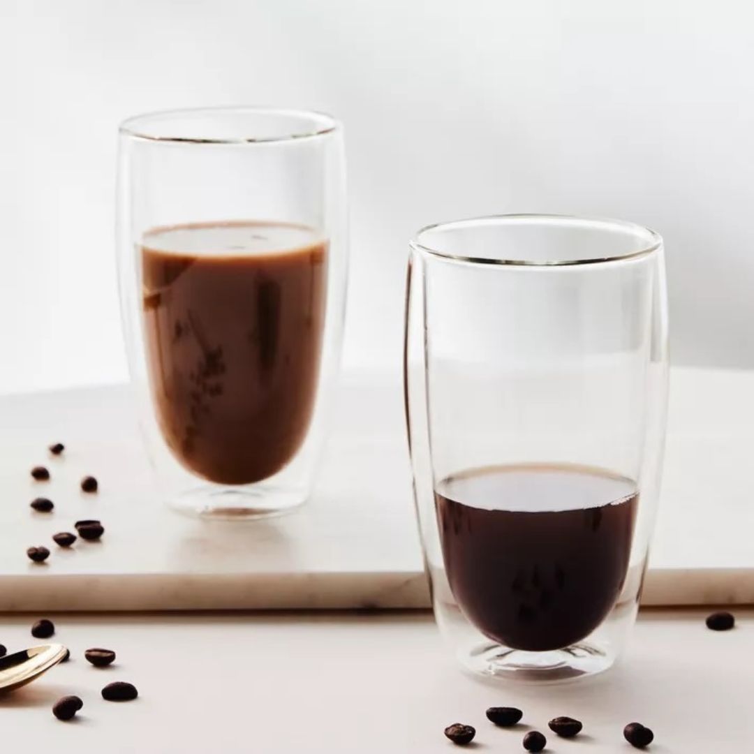 Double Wall Glass Cup 450 ML (Set of 2)