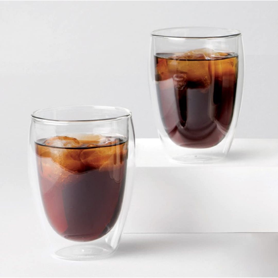 Double Wall Insulated Coffee Tea Cups 350 ML (Set of 4)