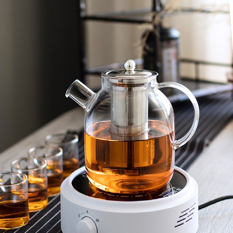 Borosilicate Glass Teapot with Stainless Steel Infuser 1600ML