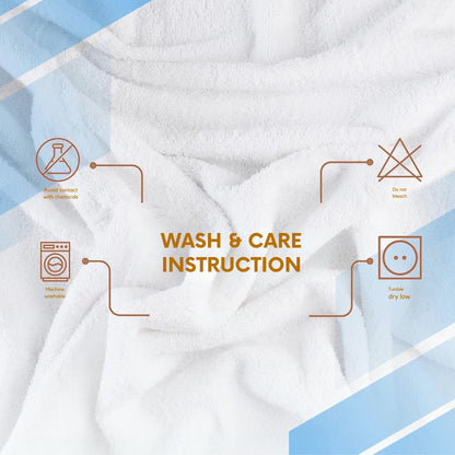 Bath Towel Set, 600 GSM Luxury Towels 10-Piece 100% Cotton, 2 Bath Towels (70x140cm), 2 Hand Towels (40x70cm), 6 Washcloths (30x30cm), Ultra Soft