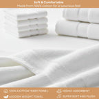 Luxury Cotton Towel Set – 10 Piece, 600 GSM