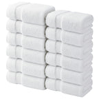 Luxury Cotton Face Towels – Set of 12, 600 GSM