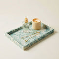 Green Marble Rectangular Decorative Tray – 30x20cm