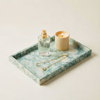 Green Marble Rectangular Decorative Tray – 30x20cm