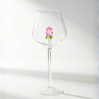 Pink Rose Borosilicate Champagne Glass – 650ML