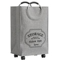 Rolling Foldable Laundry Basket with Wheels – 70L Large