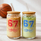 67 Sports Sipper Can Glass – Set of 2, 550ML Borosilicate