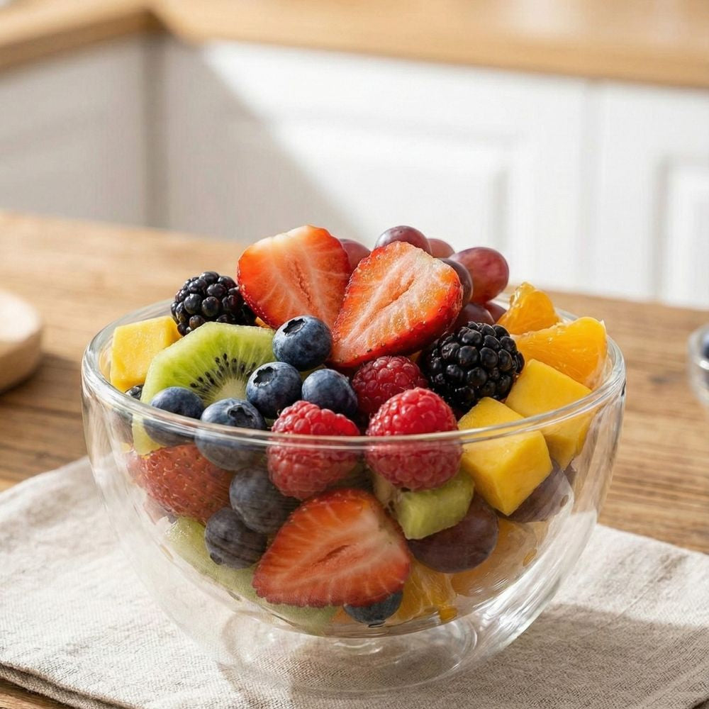 Double Wall Borosilicate Serving Bowl 1400ML