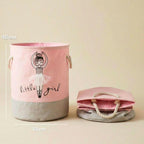 Kids Ballerina Canvas Laundry & Toy Basket – 50L