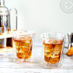 Double Wall Insulated Hexagon Shape Whiskey Glass 350 ML (Set of 2)