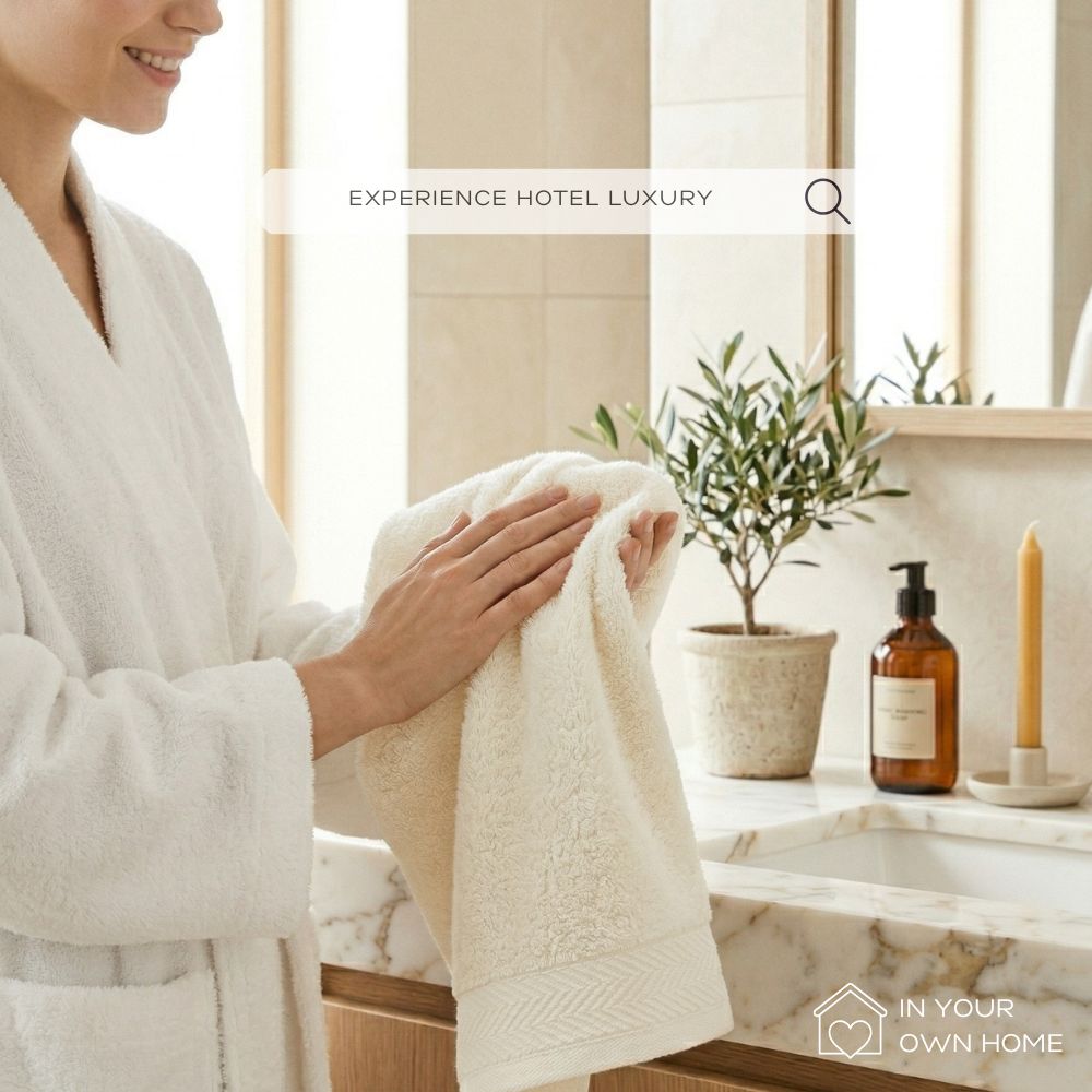 Premium Hand Towels Set of 6 | 100% Egyptian Cotton | Ultra Soft, Quick Dry – 16x30 Inches