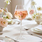 Pink Rose Borosilicate Champagne Glass – 650ML