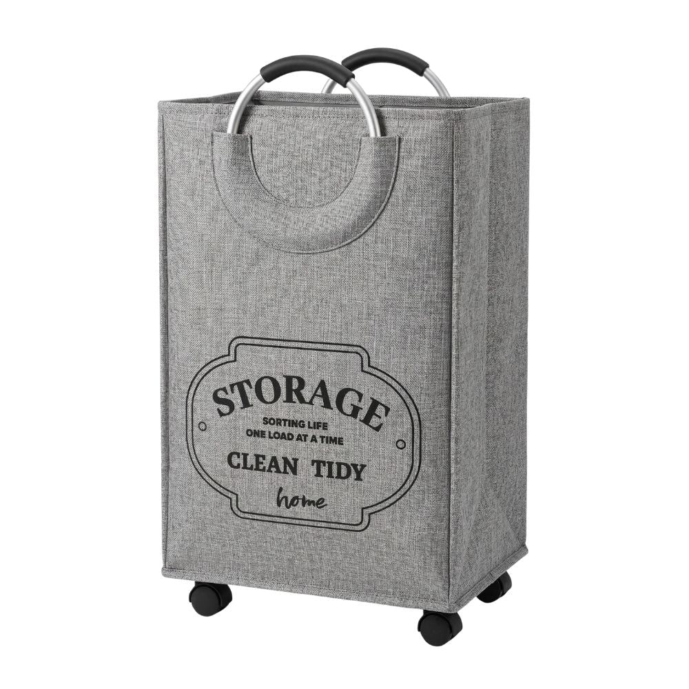 Rolling Foldable Laundry Basket with Wheels – 40L Medium