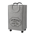Rolling Foldable Laundry Basket with Wheels – 40L Medium
