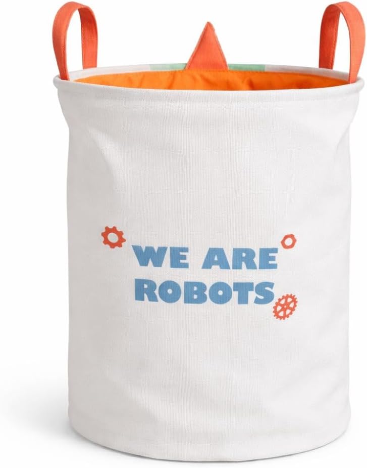 Robot Themed Robo Buddy Kids Laundry Basket 45L (40x35cm)