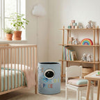 Space Themed Little Astronaut Kids Laundry Basket 45L Blue (40x35cm)