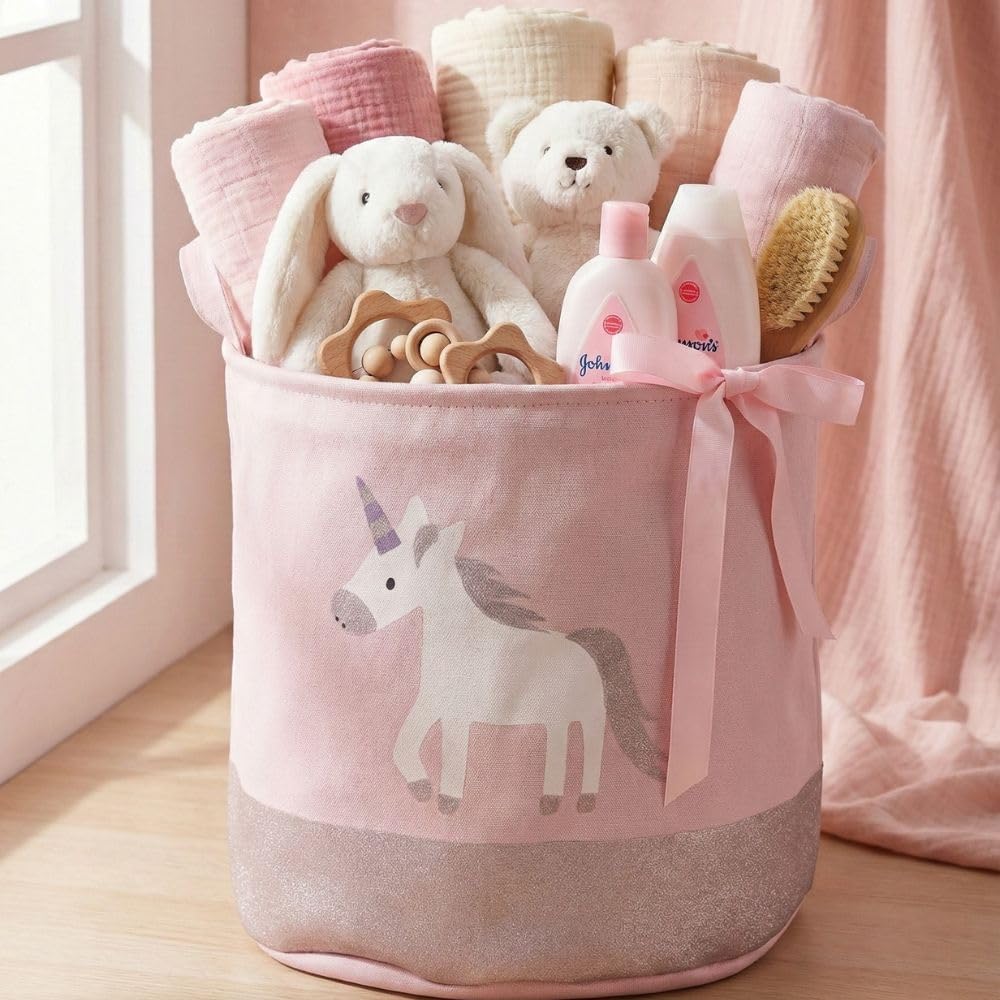 Unicorn Classic Kids Storage Basket 45L Oval (40x33x40cm)