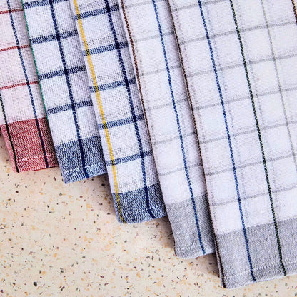 Polycotton Waffle Kitchen Towels 45x65 cm – 12 Pack Absorbent, Quick-Drying Dish Towels for Home, Cooking, Cleaning & Drying