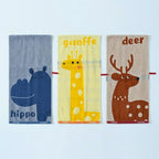 Kids Safari Animal Hand Towel Set – 3 Piece Cotton