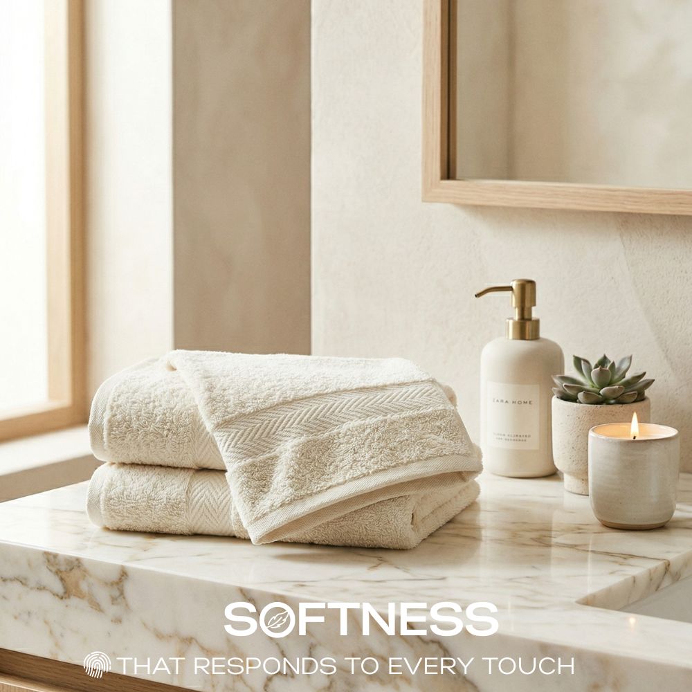Premium Hand Towels Set of 6 | 100% Egyptian Cotton | Ultra Soft, Quick Dry – 16x30 Inches