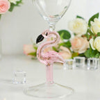 Flamingo Stem Borosilicate Wine Goblet – 330ML