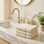 Luxury Cotton Face Towels – Set of 12, 600 GSM