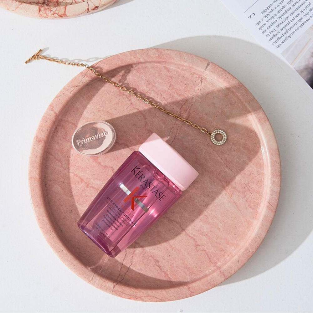 Elegant Pink Natural Round Marble Tray – Luxury Serving Tray for Home Décor, Coffee Tables, & Organizing Essentials