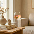 Pink Rose Borosilicate Champagne Glass – 650ML