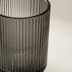 Smoky Grey Borosilicate Glass Tumbler Set 450ML,Set of 4