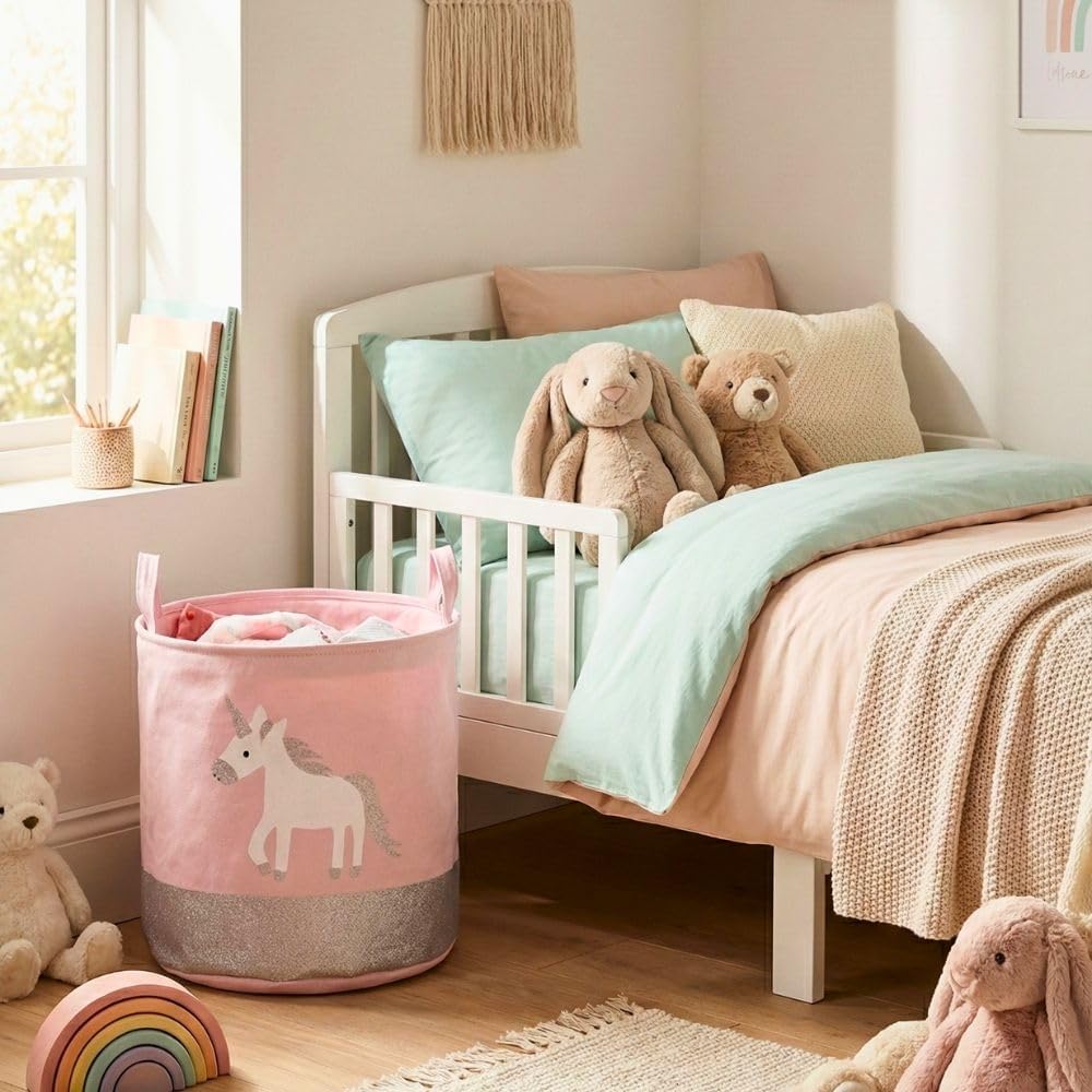 Unicorn Classic Kids Storage Basket 45L Oval (40x33x40cm)