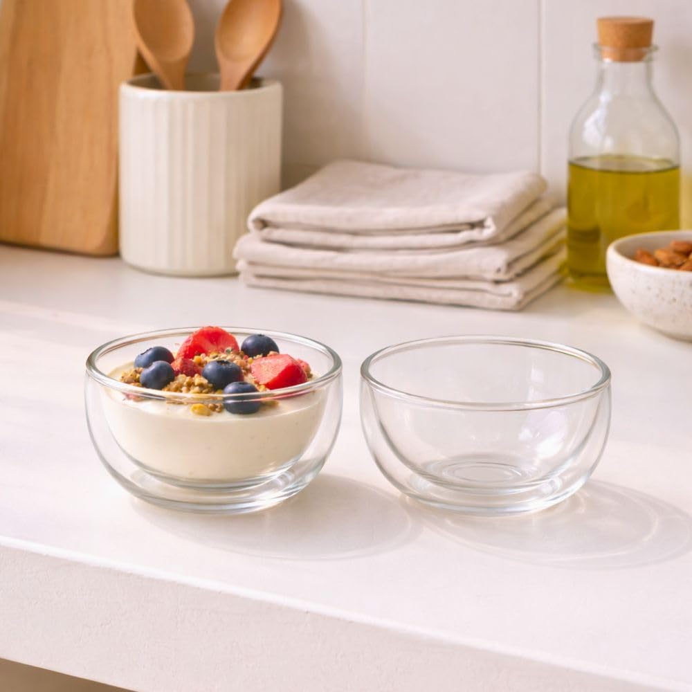 1CHASE 200ML Double Wall Dip Bowls Set of 2