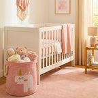 Unicorn Bliss Kids Storage Basket 45L, Foldable Canvas Laundry Hamper & Toy Organizer 35 x 40 cm