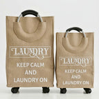 Rolling Foldable Laundry Basket with Wheels – 70L Large