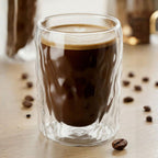 Glacier Double Wall Glass Cups – Set of 4, 400ML