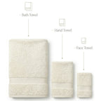 Premium Towel Set 10 Piece | 100% Egyptian Cotton 600 GSM | 2 Bath + 2 Hand + 6 Washcloths