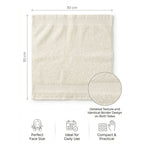 Luxury Cotton Face Towels – Set of 12, 600 GSM