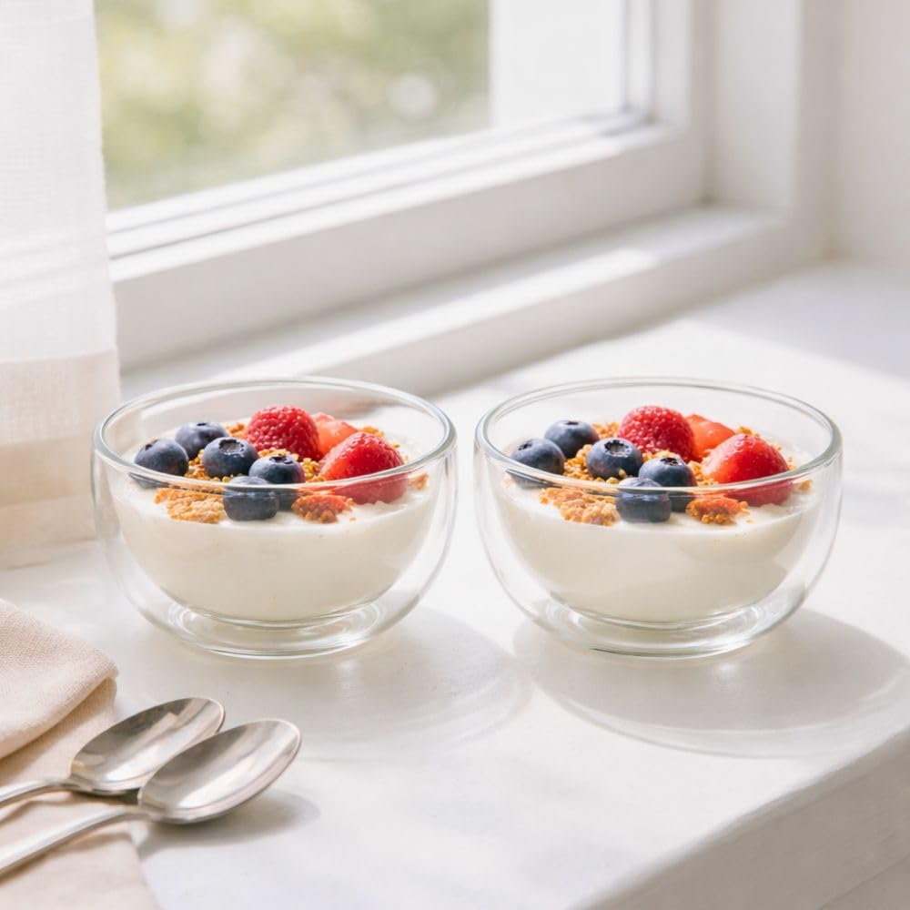 1CHASE 200ML Double Wall Dip Bowls Set of 2