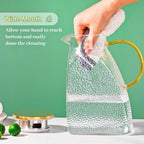 Borosilicate Glass Water Pitcher 1.8L with Gold Handle & Stainless Steel Lid – Hammered Pattern