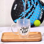 Padel Club Double Wall Glass Tumblers – Set of 2, 350ML