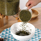 Borosilicate Glass Rice Dispenser with Wooden Stand – 8L