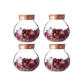 Bình thủy tinh borosilicate có nắp tre kín khí