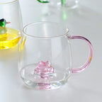 Borosilicate Three-Dimensional Coffee Cup with Handle 300 ML