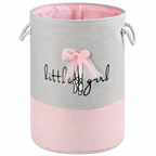 Ballet Bow Kids Foldable Laundry Basket with Handles, 35x45cm