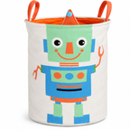 Robot Themed Robo Buddy Kids Laundry Basket 45L (40x35cm)